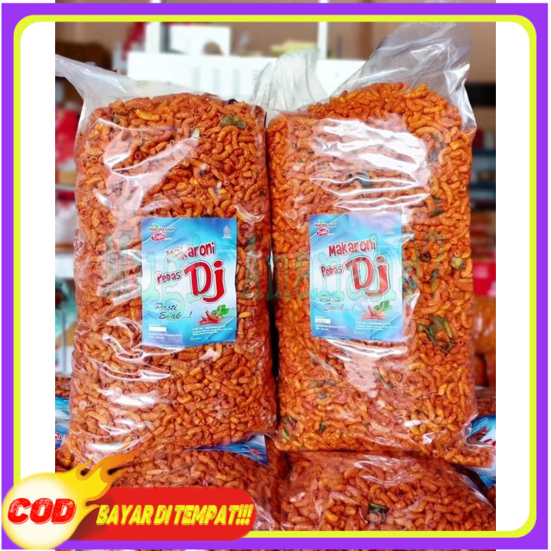 

Makaroni pipa 1kg (1000gr) Pedas DJ Makaroni pedes daun jeruk 1 KG