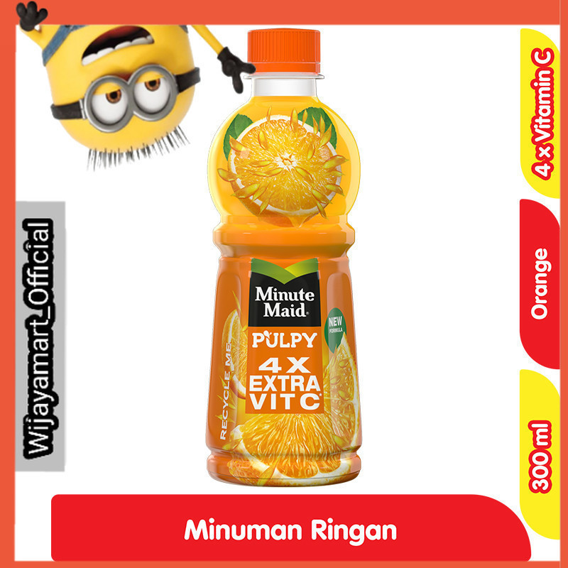 

Minute Maid Pulpy Minuman Jus Buah Rasa Jeruk Botol 300 ml