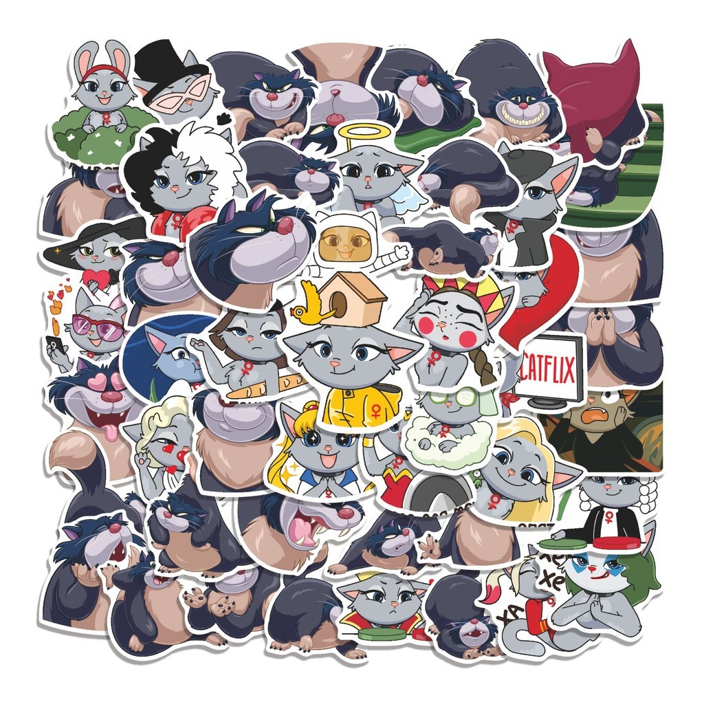 

COD 50 Pcs Stiker COOL ANFISA Lucu Anti Air Untuk Dekorasi Notebook Sepeda Skateboard Handphone