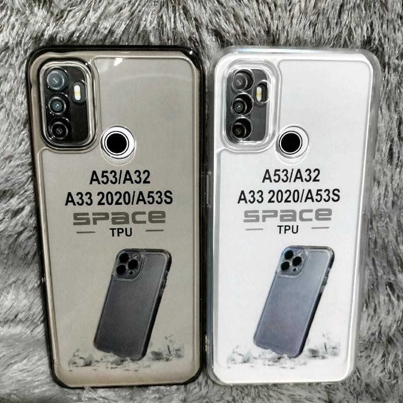 Softcase Casing OPPO  A53/A32/A33/A53S Selikon Bening Trasparan Pelindung belakang HP+Camera
