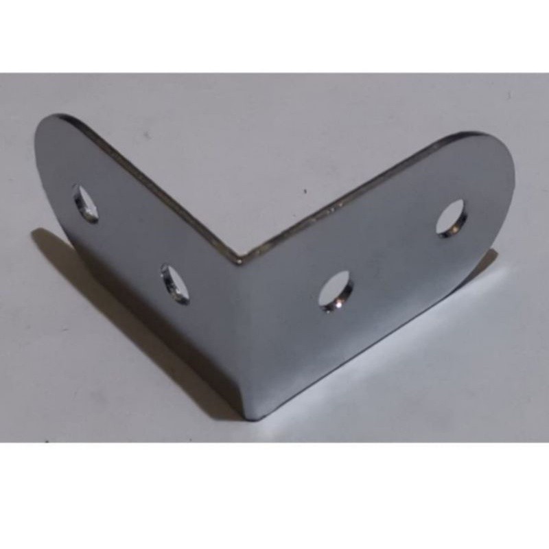 besi siku pojok corner silver SB508 kecil lubang baut siku besi speaker samping hardcase besar hard 