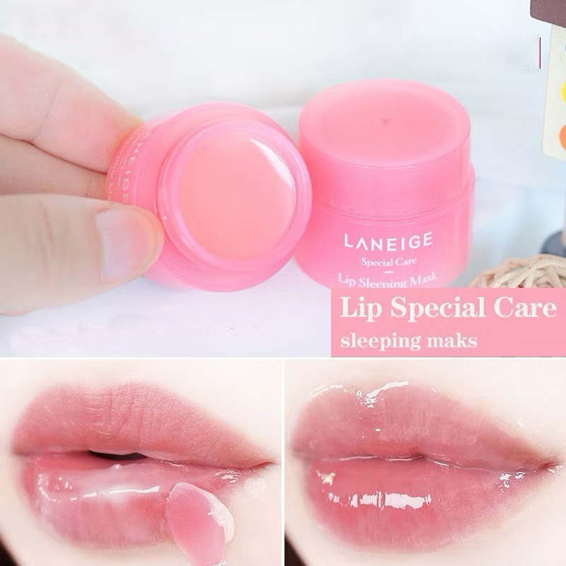 [COD]  Laneige Lip Sleeping Mask Night Sleep Berry 3gr Mini Travel Size Special Care Cream Maintenan