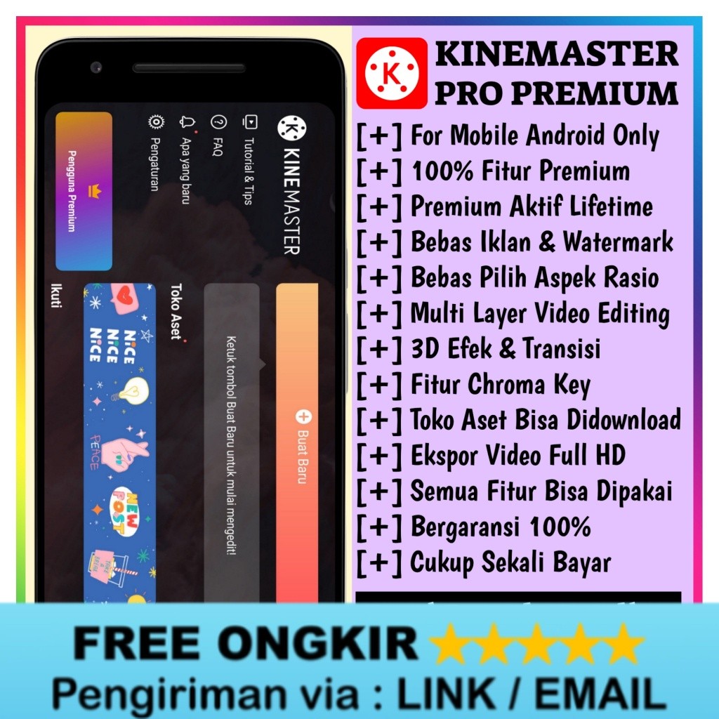 Beli 1 Gratis 1 Kinemaster Pro Unlimited