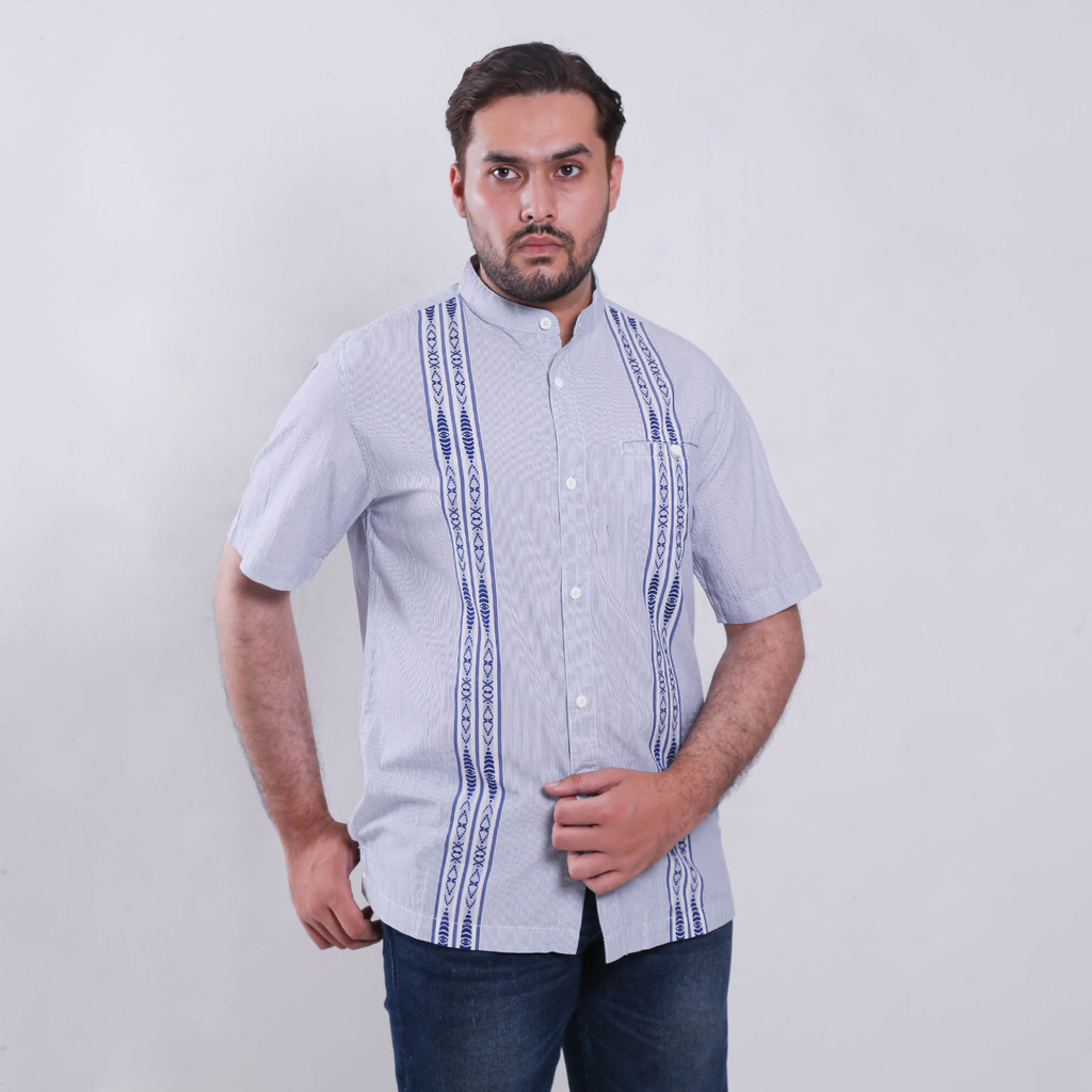 GABRIELLE KEMEJA KOKO LENGAN PENDEK REGULAR FIT GB02884K