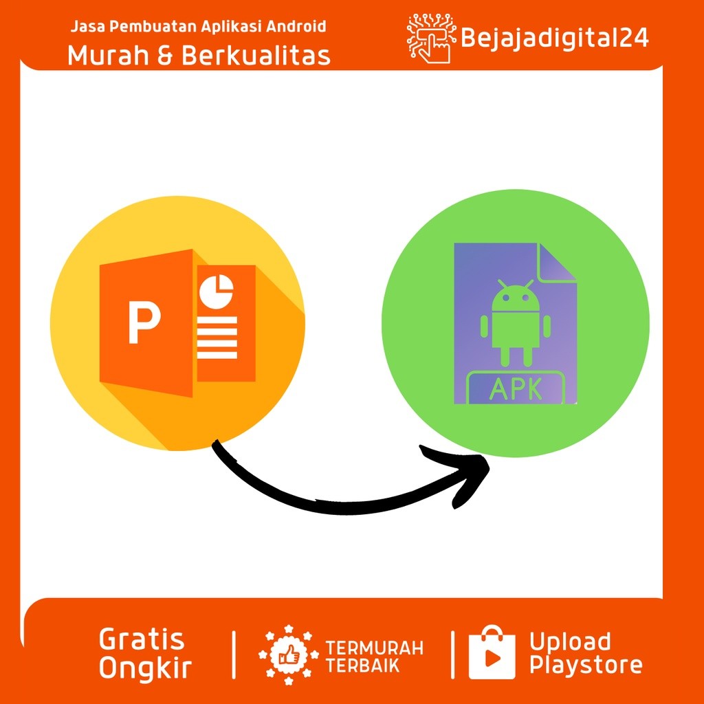 Jasa Pembuatan Aplikasi android convert pptx ke apk upload langsung ke Playstore