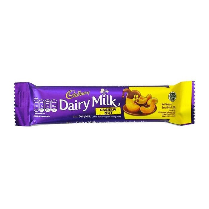 

CADBURY DAIRY MILK CASHEW NUT 30GR