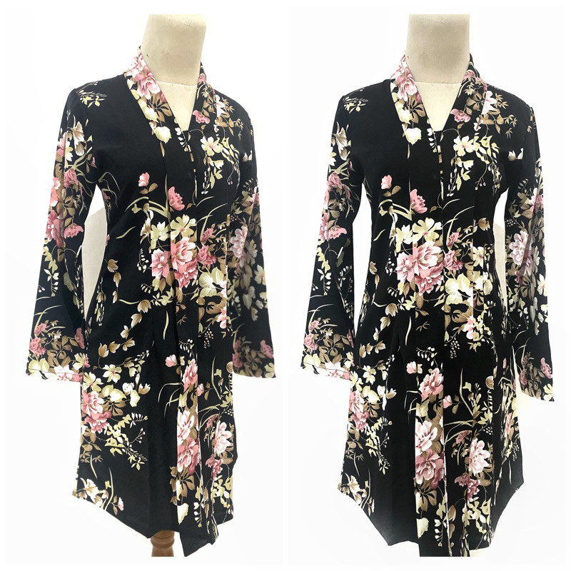 LURIK Kebaya Kutubaru Kartini Kembangan Bigsize Jumbo/ Kain Kebaya Kembangan Vintage/ Kebaya Nenek