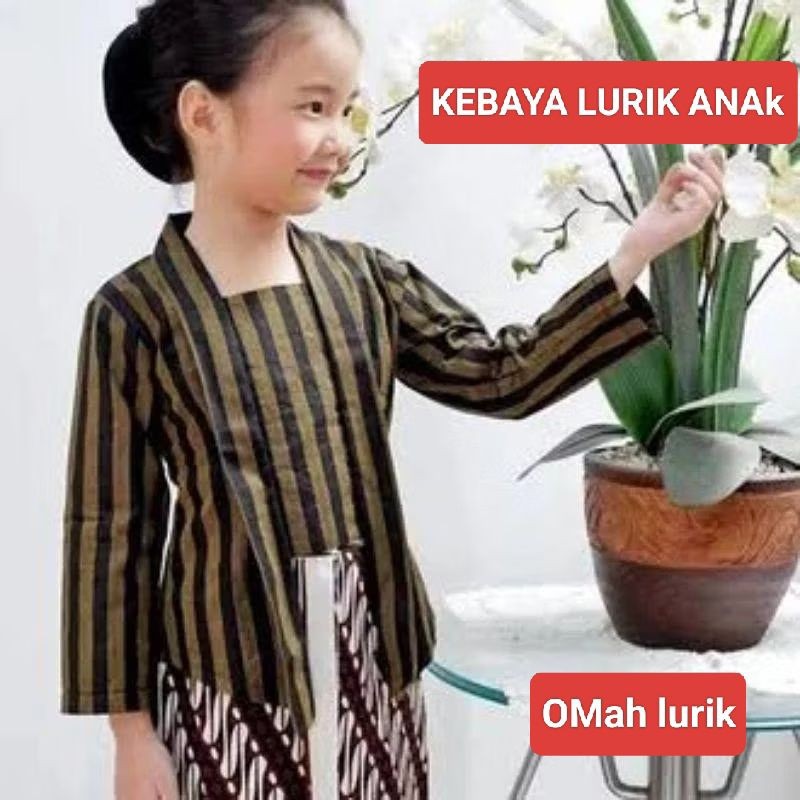 LURIK kebaya lurik anak perempuan.pakean adat anak perempuan