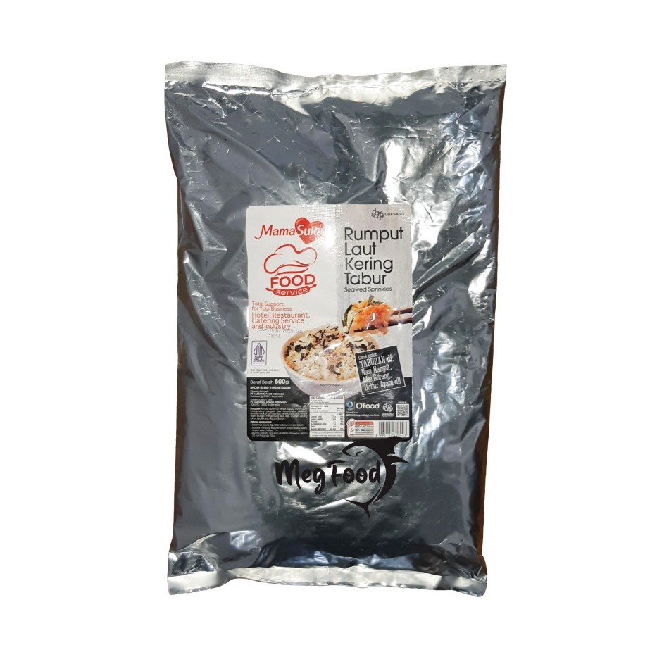 

Nori Seaweed Sprinkles Mamasuka | Rumput Laut Kering Tabur 500 Gram