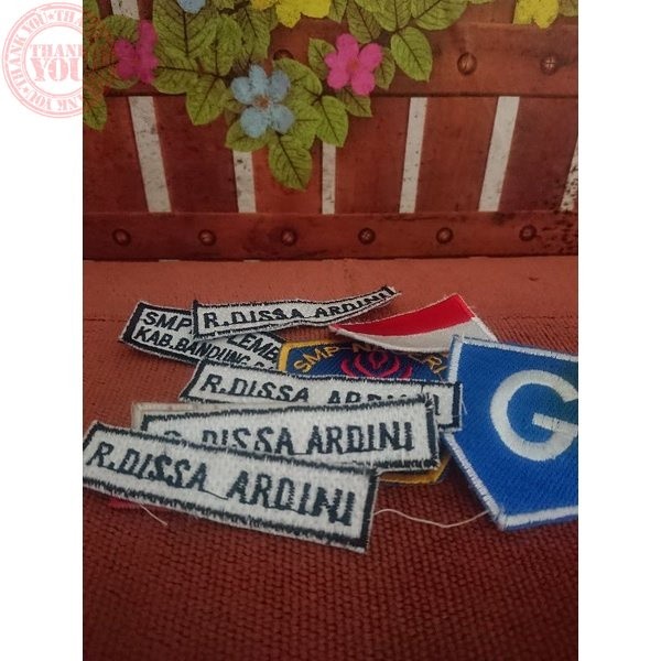 

Bordir bet nama | name tag | nama dada Terbaru Bordir Nama bordir