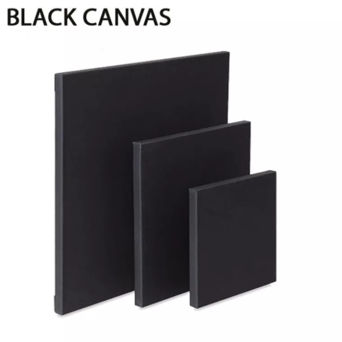 

kanvas lukis hitam 30x40 cm siap pakai