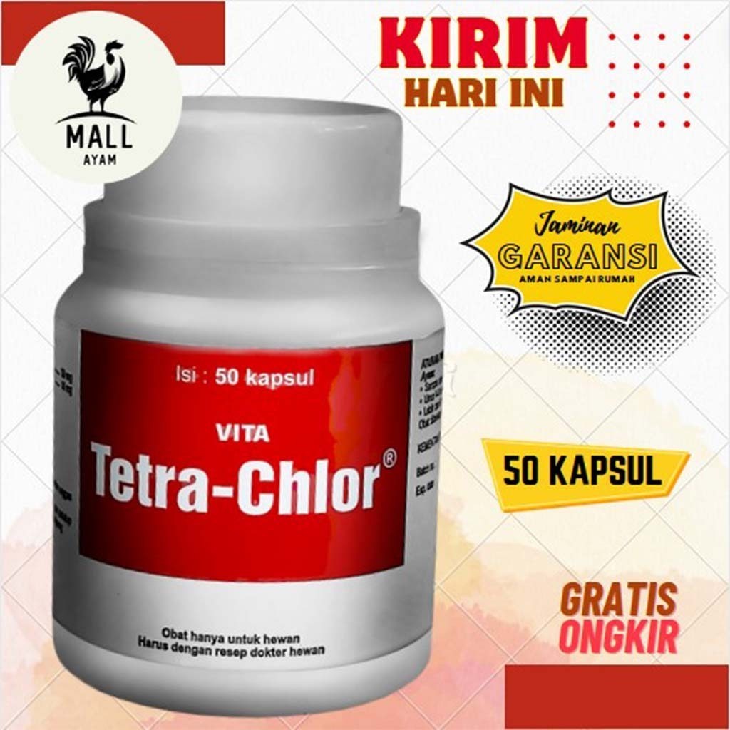 AYAM MALL Medion Vita Tetra Chlor Obat Ayam CRD Snot Ngorok Pilek 50 Tablet Tetrachlor Multivitamin 