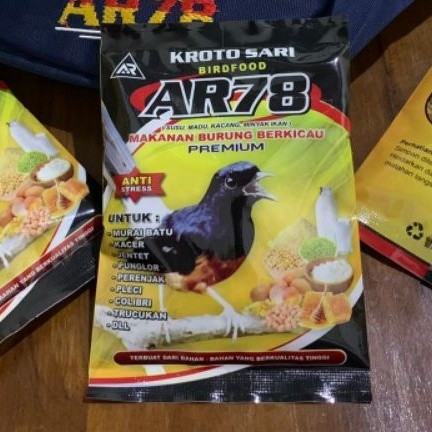 voer ar78 kroto sari pur kasar pakan burung murai kacer cendet dll - Romeesa