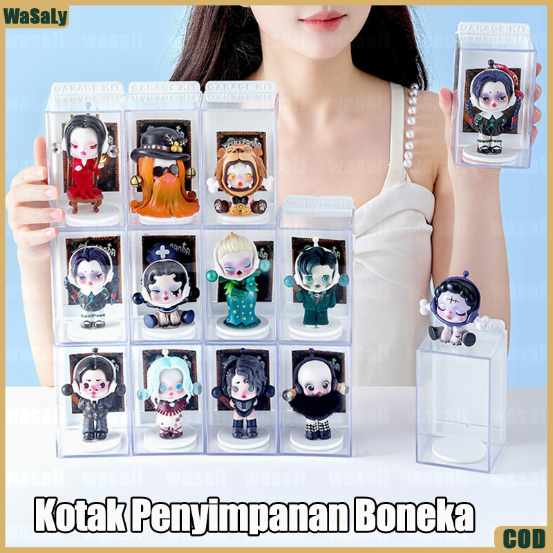 6PCS/set KOTAK DIGITAL MINI Rak Pajangan Lemari Pajangan Akrilik Individu MINI Kotak Gantung Kotak B