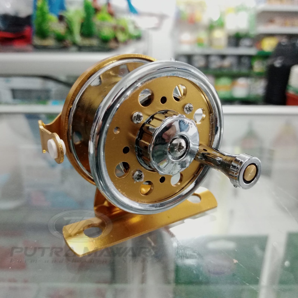 Reel tokos metal Four Star fx50a / rell ukelan senar pancing handle kanan tegek atau kerekan tali pa