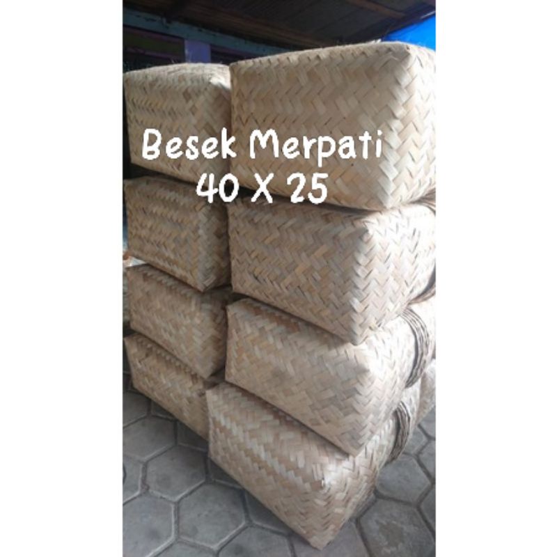 Besek jumbo persegi panjang 40x25x15 Bakul Bambu Besek PSHT Besek Merpati Besek Walet