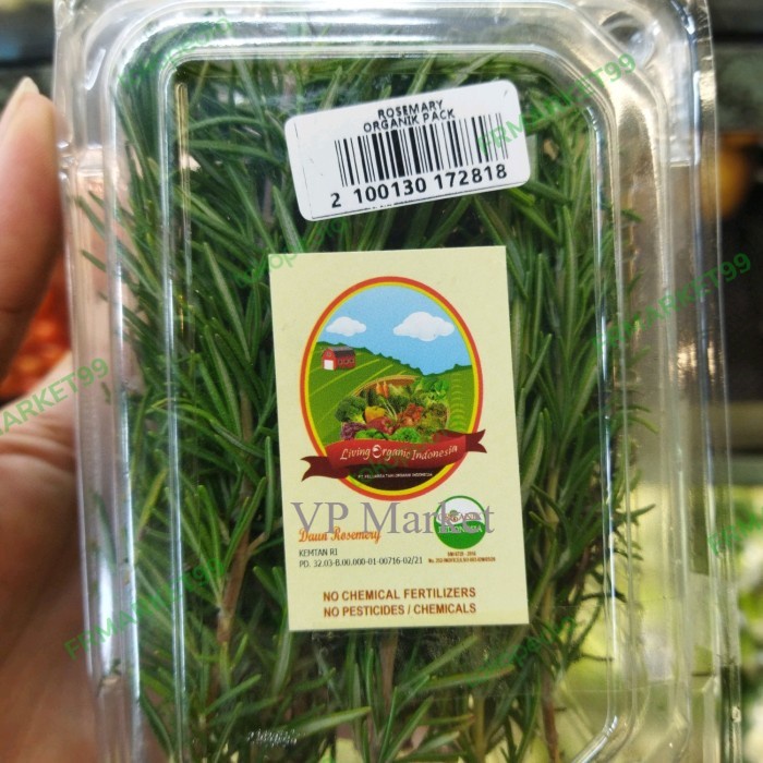 

Daun Rosmery Organik Fresh | 100 grm