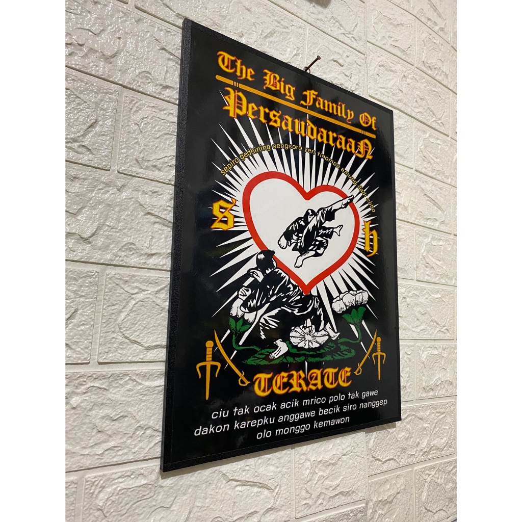 FIGORA PSHT LAWASAN UKURAN BESAR  30x40 cm - BAHAN KAYU MDF