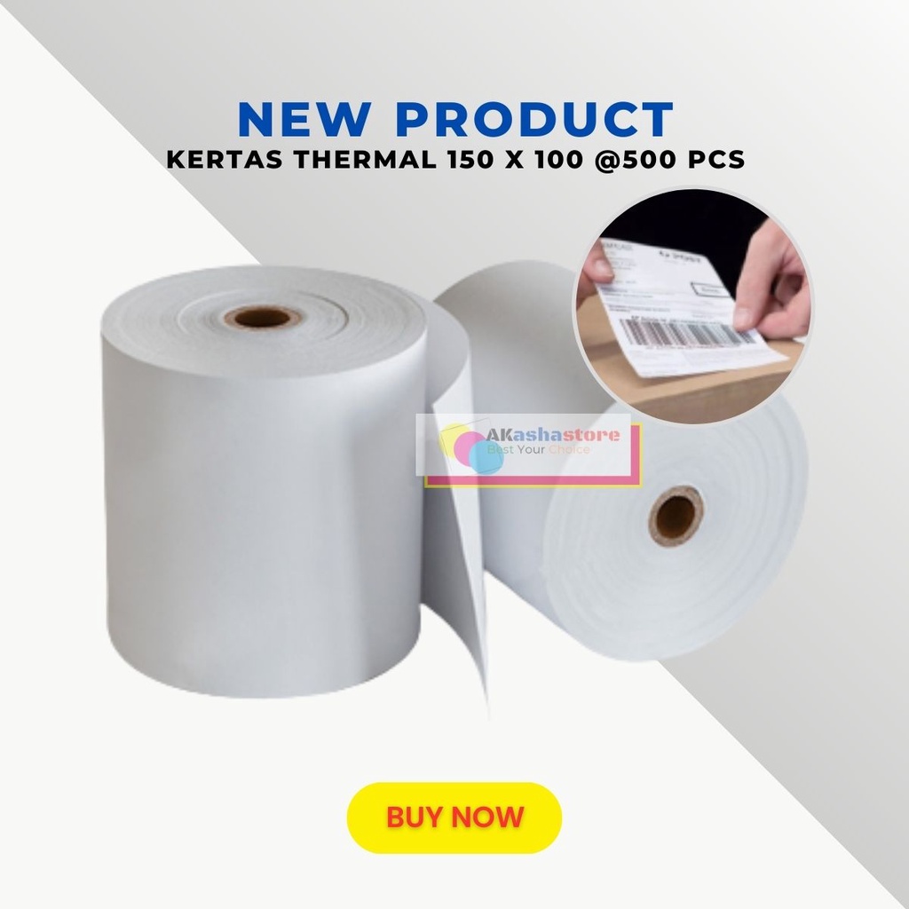 

Kertas Thermal 100x150 Isi 500 Murah