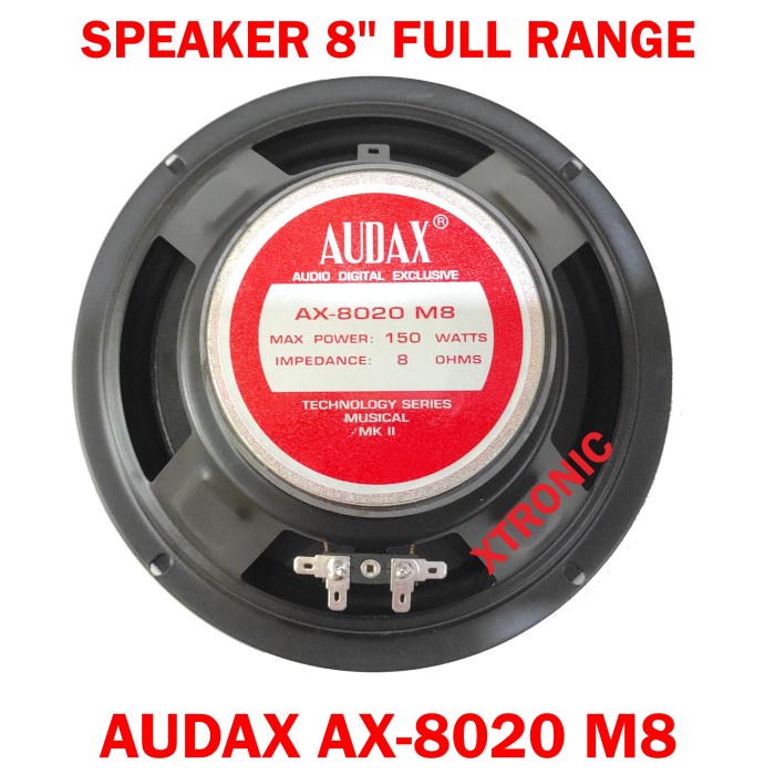 Terlaris ✨-AX-8020 M8 Speaker Audax 8inch 8 inch FR Fullrange AX8020 ORI