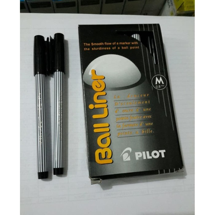 

Terbaru-Cod Pulpen Pilot Balliner ( Ball Liner Medium 0.8mm ) - Hitam