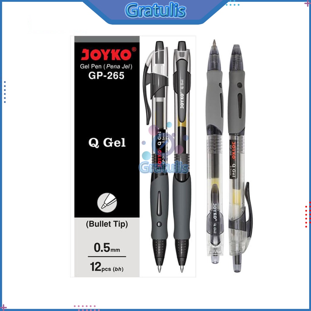 

PULPEN Q GEL JOYKO [GP-265/12 PCS] / BALLPOINT PENA PEN [0.5 MM/1 PACK]