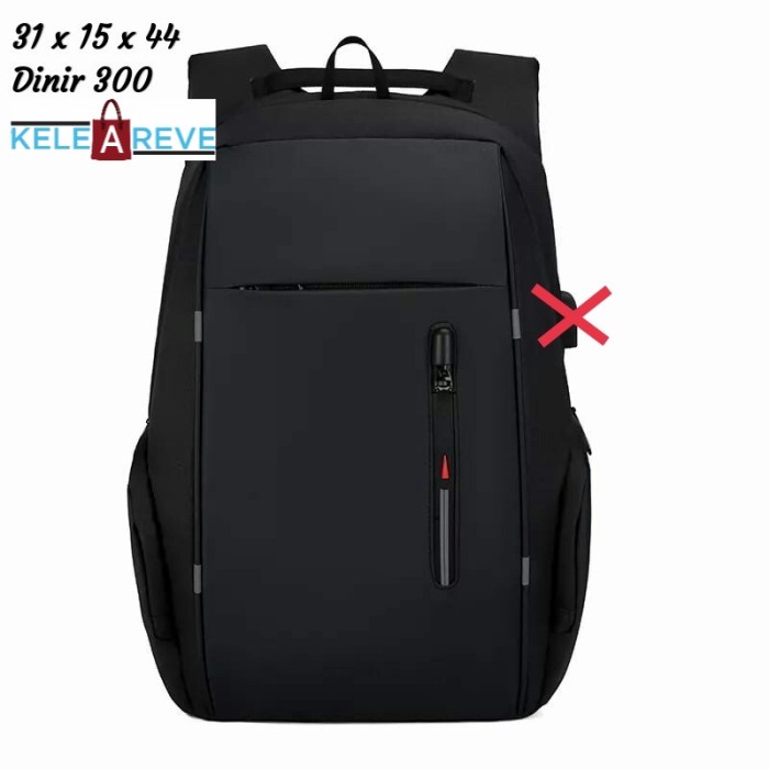 TAS RANSEL PRIA UNISEX BUKAN EIGER OUTDOOR ORIGINAL POLO MURAH - Hitam