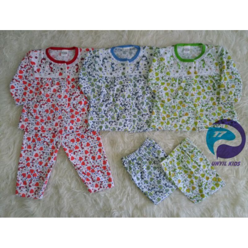 Baju Bayi Perempuan Motif Kuda Poni Lucu / Piyama Bayi Cantik