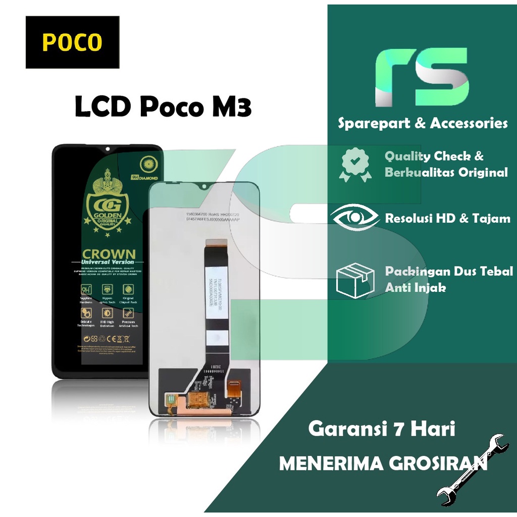 LCD FULLSET TS TOUCHSCREEN TS XIAOMI REDMI 9T POCO M3