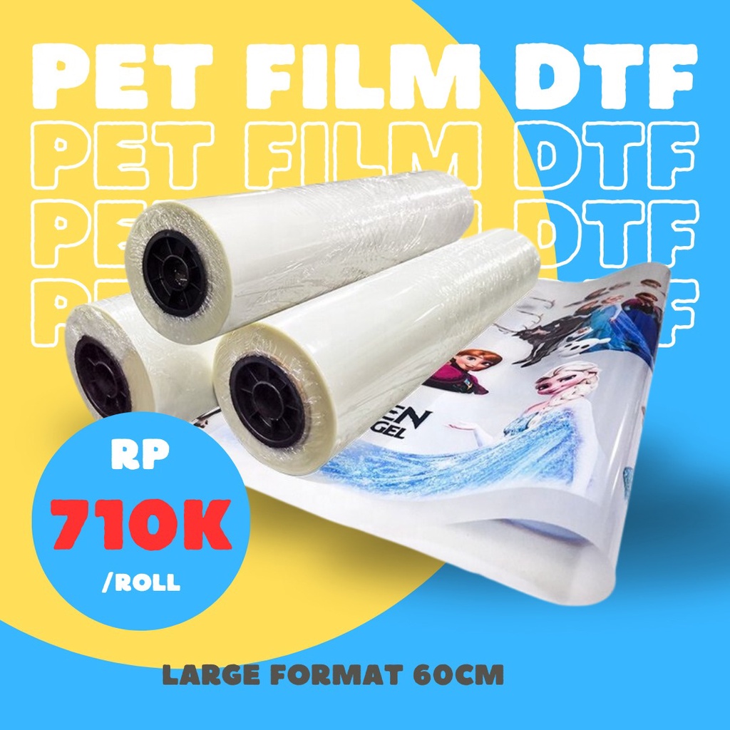 PET FILM DTF STONE COLD ROLL 6CM x 1M  | EASY PEEL | PET FILM DTF