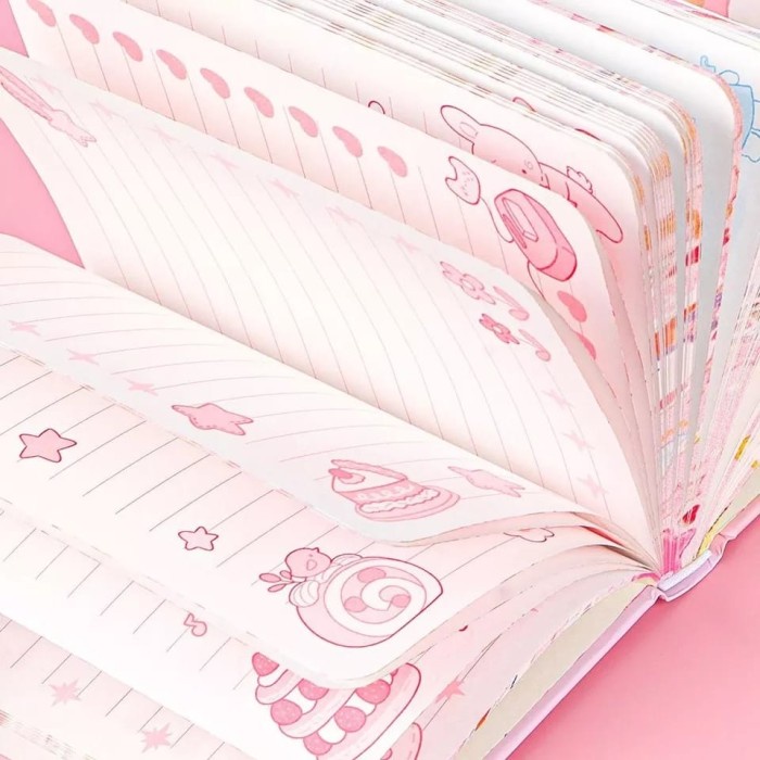 

Journal cute magnetic notebook diary agenda planner jurnal buku note - Rabbit kuning