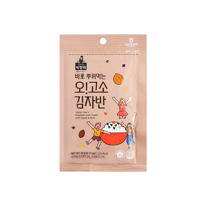 

Master hee's Roasted Laver Snack with Seeds & Nuts [20 gr]