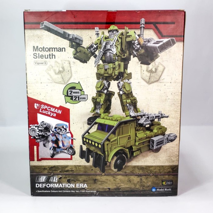Mainan Robot Transformers Deformation Wei Jiang MW-003 Motorman Sleuth