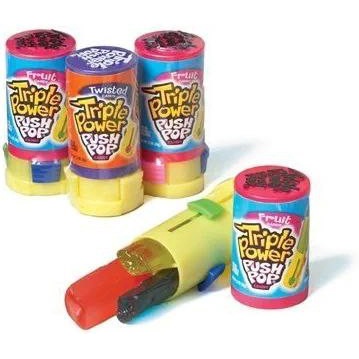 

✨PROMO✨ -SALE Triple Power Push Pop Permen Import Australia - Strawberry