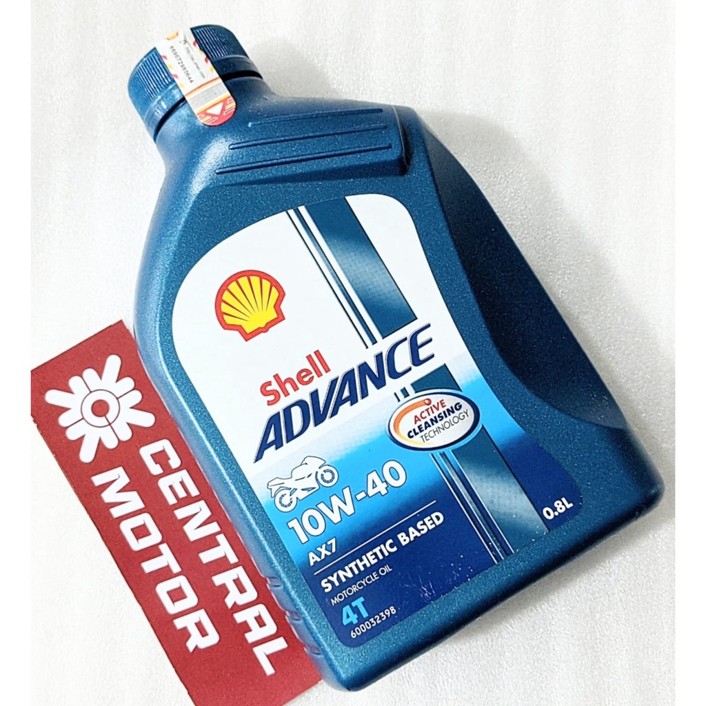 OLI MOTOR SHELL ADVANCE BIRU AX7 4T 0,8L 10W-40