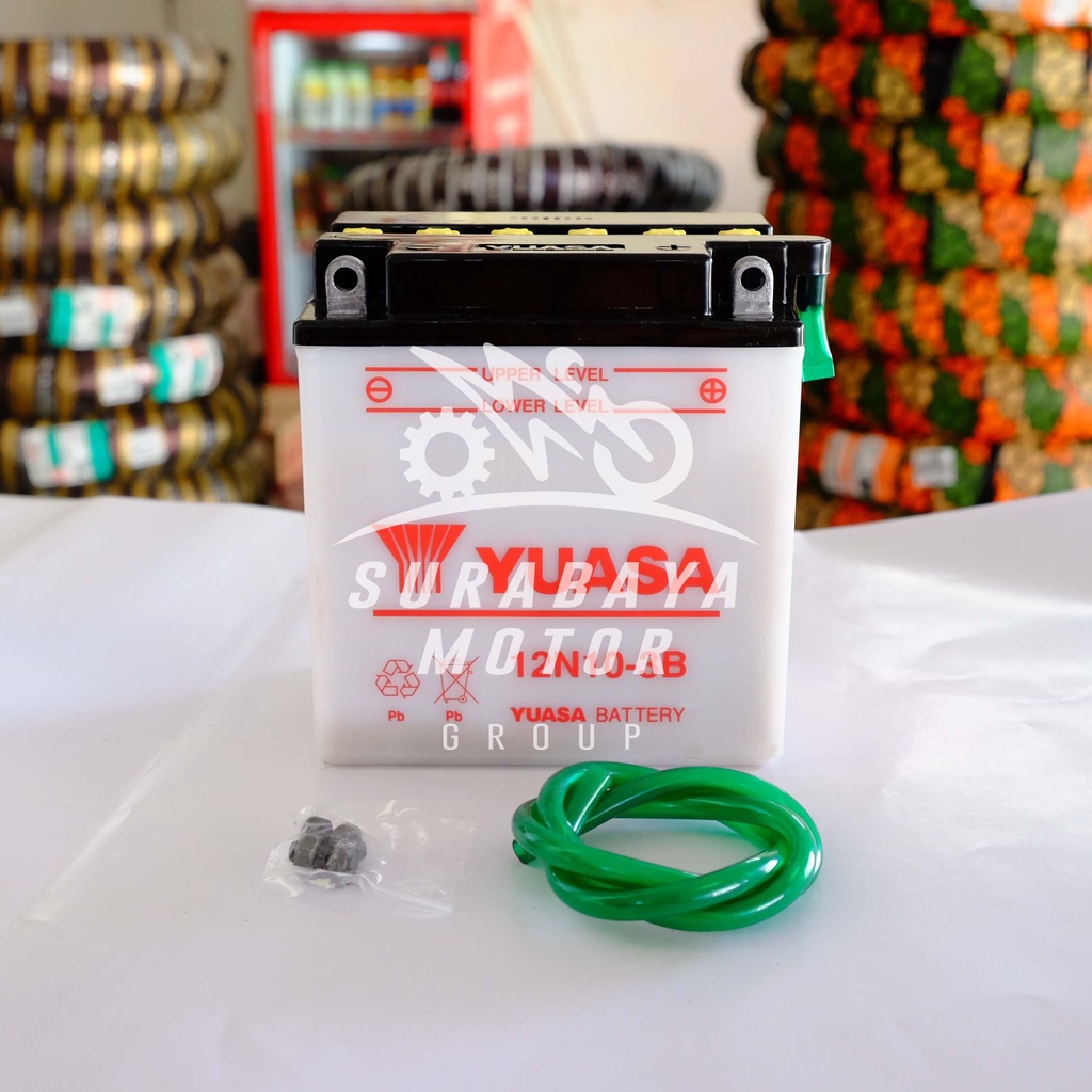 Aki BASAH 12N10-3B/12N10-3B-A YUASA 12Volt vespa thunder viar tosa
