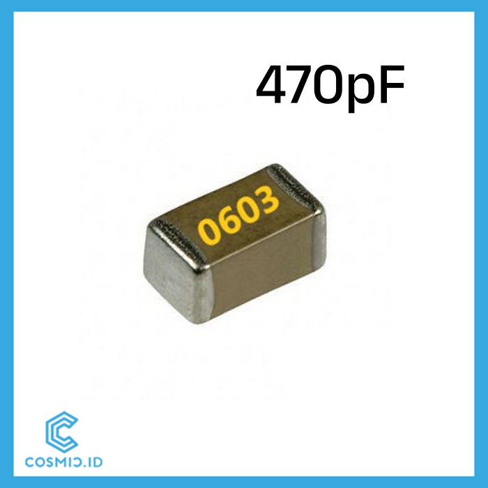 Capacitor 0603 470pf 470 pf Picofarad Kapasitor SMD SMT