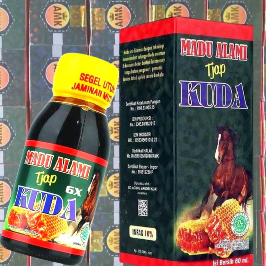[Everhyung Store] Madu Super Tonik Tjap Kuda 6X cap Kuda Tahan - Lama Original Madu Alami Termurah B