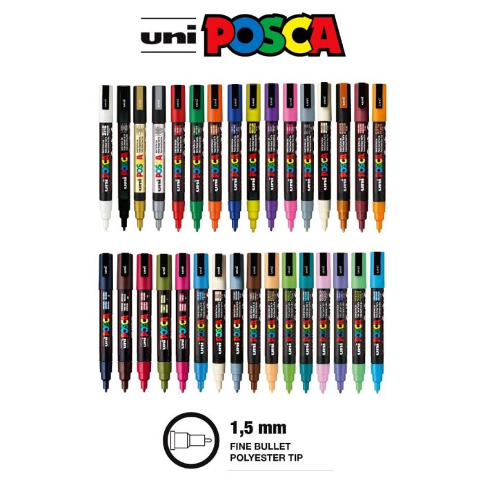 

Posca PC-3M Marker Pen Fine Tip - Coral Pink