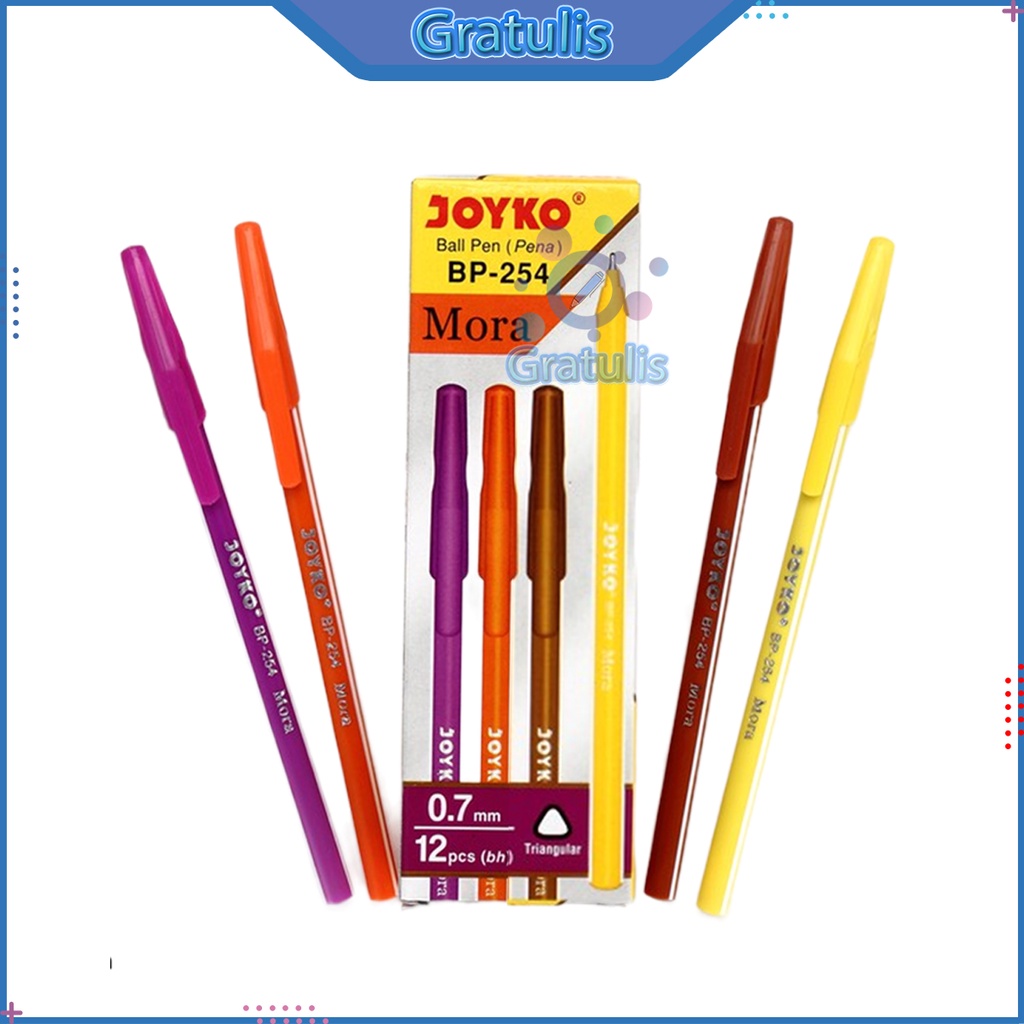 

PULPEN MORA JOYKO [BP-254/12 PCS] / BALLPOINT PENA PEN [0.7 MM/1 PACK]