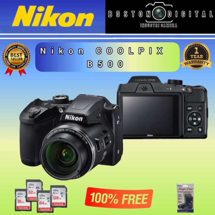 NIKON COOLPIX B500 / KAMERA NIKON COOLPIX B500 / NIKON B500 - NOBOX TUKAR TAS, PAKET STANDART