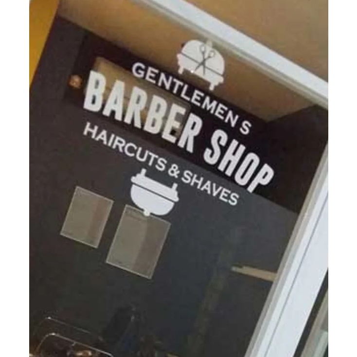 

CUTING STIKER STICKER BARBERSHOP SIMPLE DESIGN Terbaik