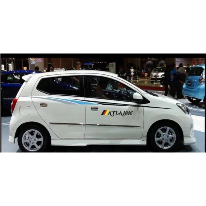 Promo promo stiker sticker mobil ayla cutting stiker ayla striping ayla stip list minimalis