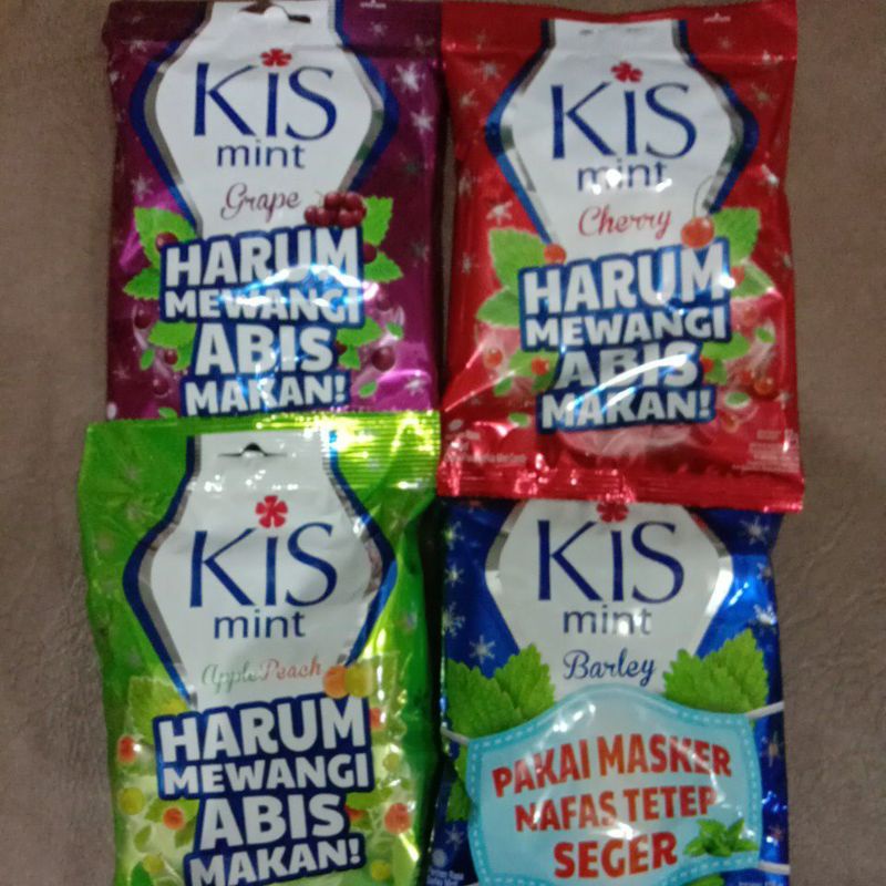 

Permen kis mint 125g/kis sak/kis apel/kis abang