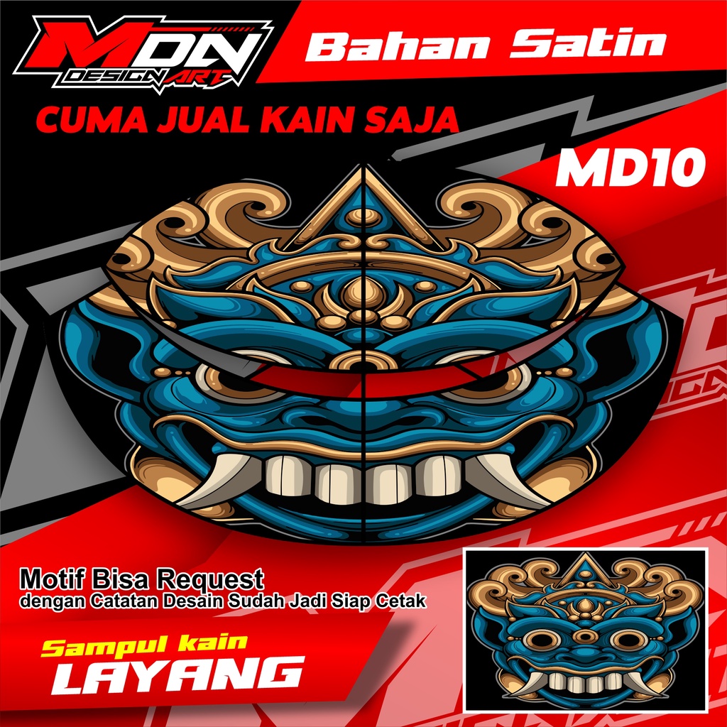 Kain Layangan Gapangan Pegon Lembaran Full Printing Bahan Satin High Quality