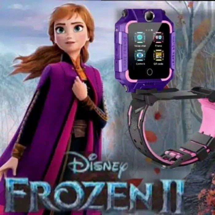 Jam Imoo Z6 Frozen II Dual Camera Bisa Diputar 360 Derajat Anti Air - Frozen II Blue