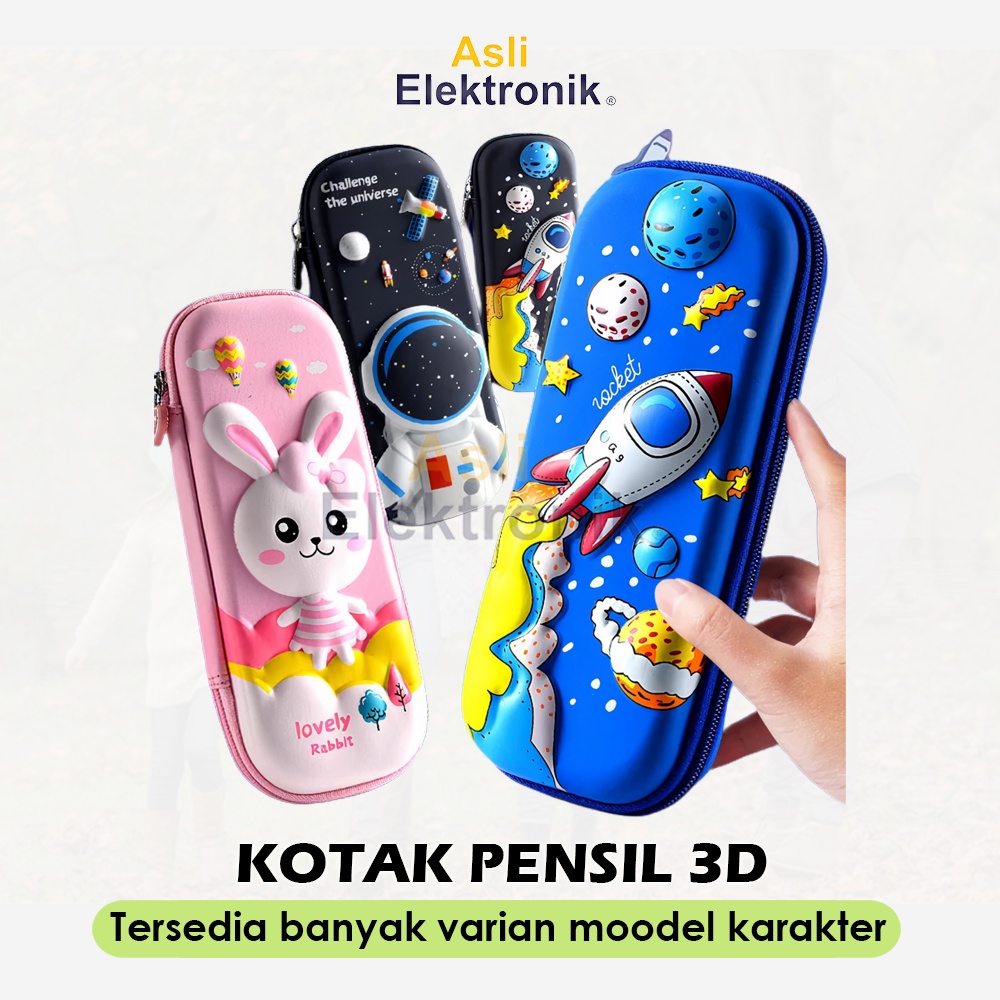 

Kotak Pensil Anak Sekolah 3D Banyak Varian Astro Rocket Unicorn Ballet