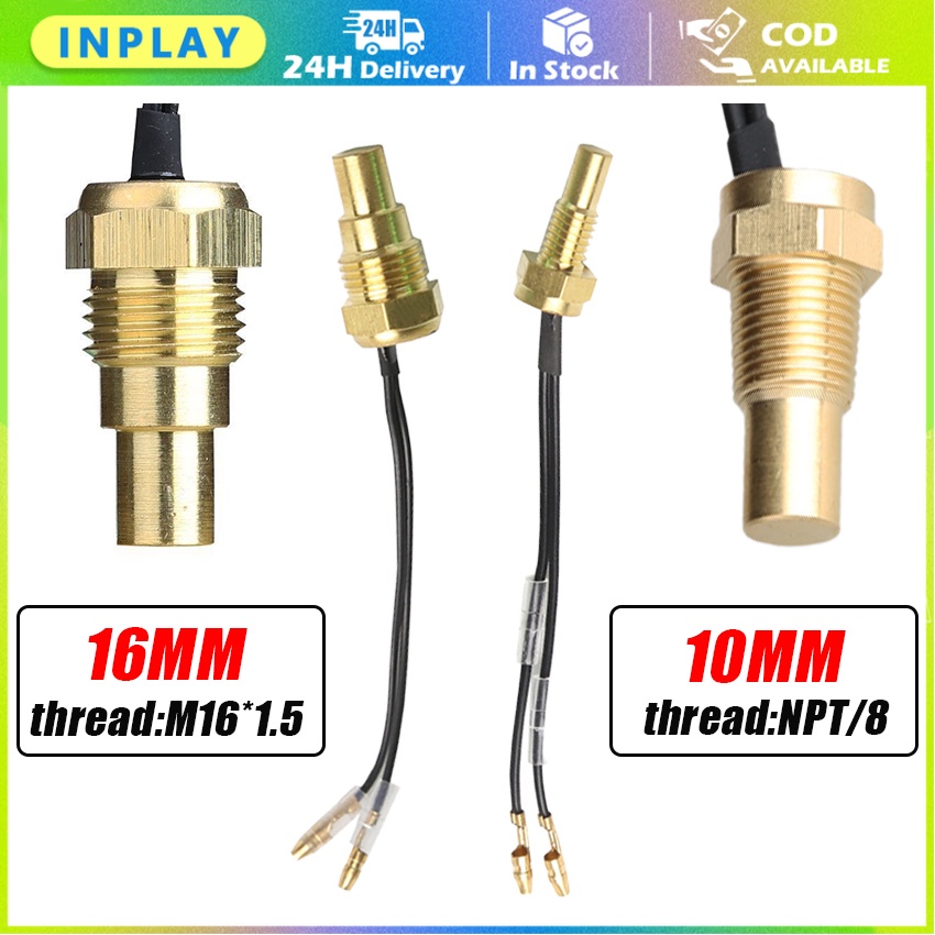 Sensor Suhu Air / Sensor Suhu Air Digital Ukuran 10/16MM Untuk Mobil