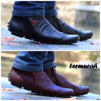 SNIKERS TOP BEST SELER /Promoo  Sepatu slip on pria kickers casual slop formal kerja kantor kulit as