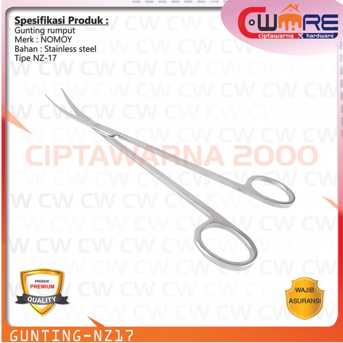 

Gunting rumput Akuarium reptil reptile Stainless steel NOMOY NZ-17 Cw2